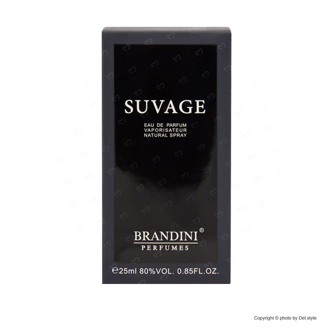 ادوپرفیوم مردانه برندینی مدل Suvage حجم 25 میلی لیتر