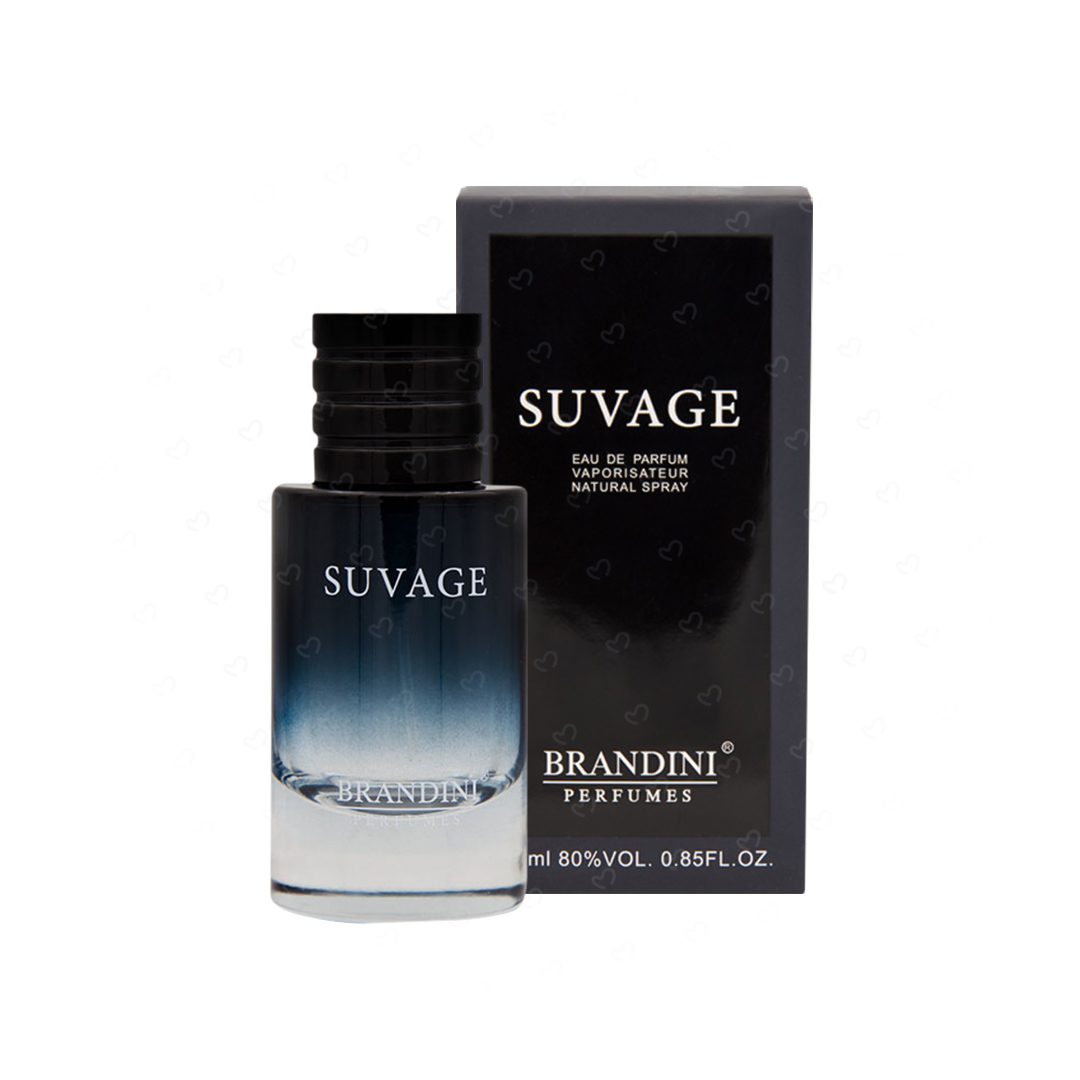 ادوپرفیوم مردانه برندینی مدل Suvage حجم 25 میلی لیتر ادوپرفیوم مردانه برندینی مدل Suvage حجم 25 میلی لیتر