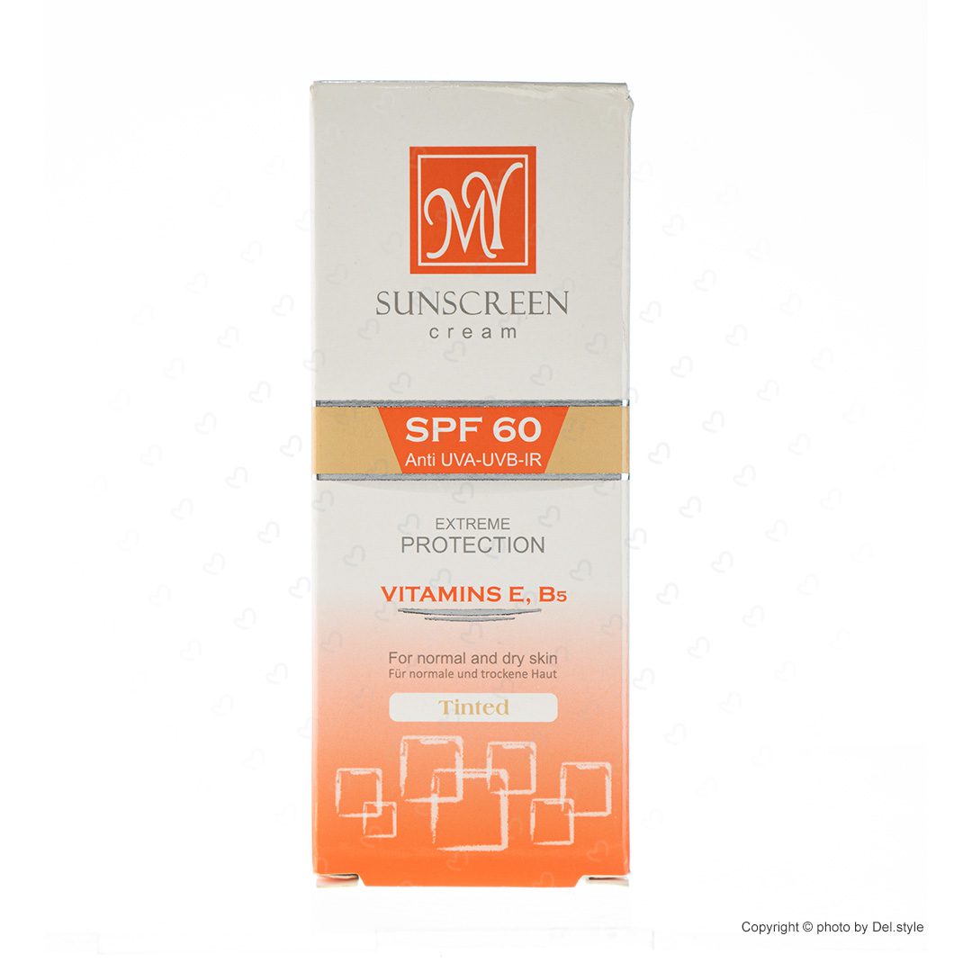 کرم ضد آفتاب مای رنگ طبیعی SPF60 حجم 50 میلی لیتر