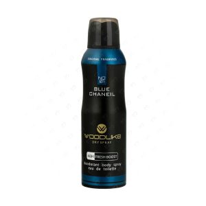 اسپری بدن مردانه وودلایک مدل Blue Chaneil حجم 200 میلی لیتر