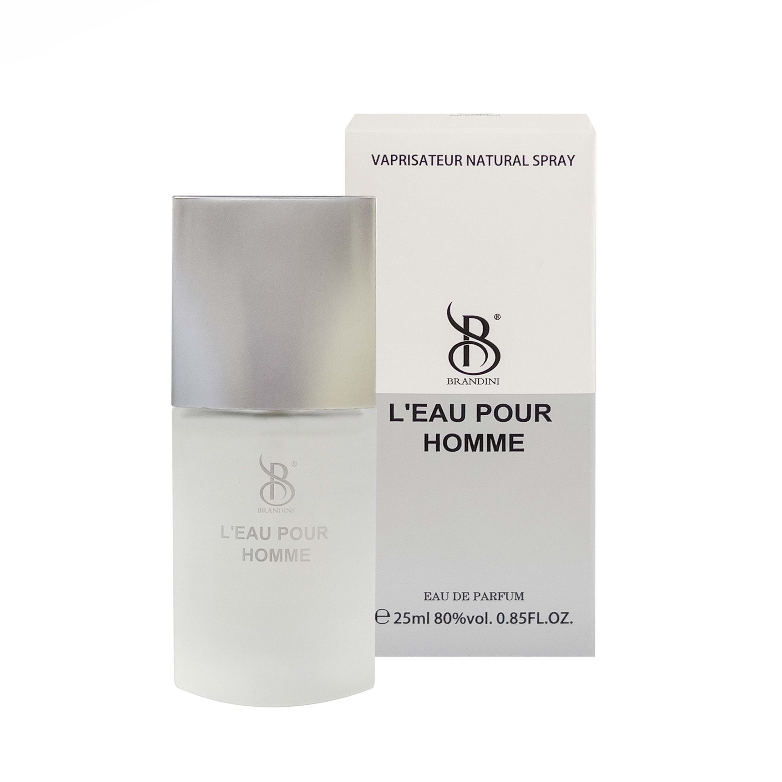 عطر جیبی مردانه برندینی مدل Leau حجم 25 میلی لیتر عطر جیبی مردانه برندینی مدل Leau حجم 25 میلی لیتر