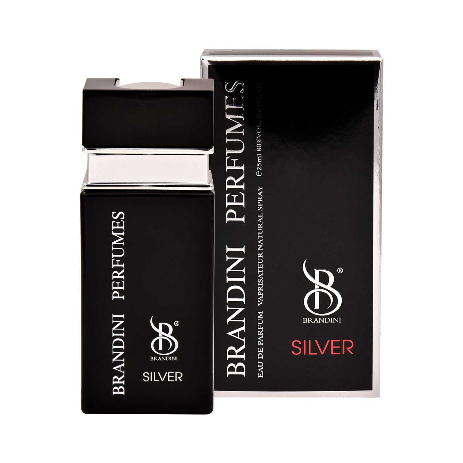 عطر جیبی مردانه برندینی مدل Silver حجم 25 میلی لیتر عطر جیبی مردانه برندینی مدل Silver حجم 25 میلی لیتر