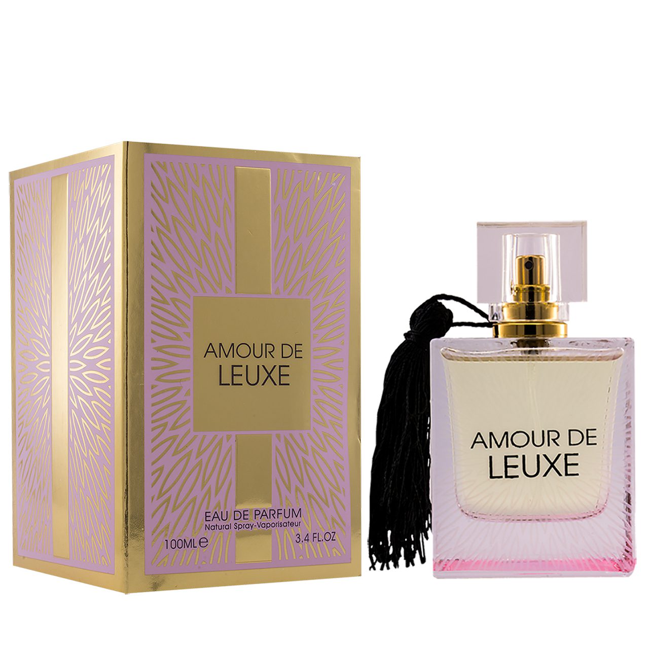 ادو پرفیوم زنانه فراگرنس ورد مدل AMOUR DE LEUXE حجم 100 میلی لیتر ادو پرفیوم زنانه فراگرنس ورد مدل AMOUR DE LEUXE حجم 100 میلی لیتر