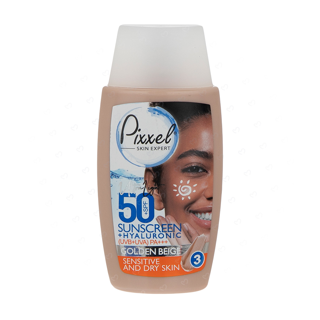 del-42681-cover عکس کرم ضد آفتاب پیکسل مدل GOLDEN BEIGE مناسب پوست خشک تا حساس حاوی SPF50 حجم 50 میلی لیتر - شماره 2