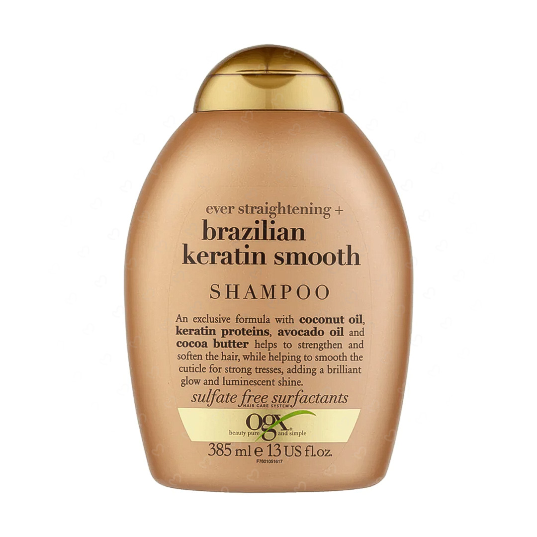 del-43588-cover عکس شامپو مو او جی ایکس مدل Brazilian Keratin Smooth حجم 385 میلی لیتر - شماره 2