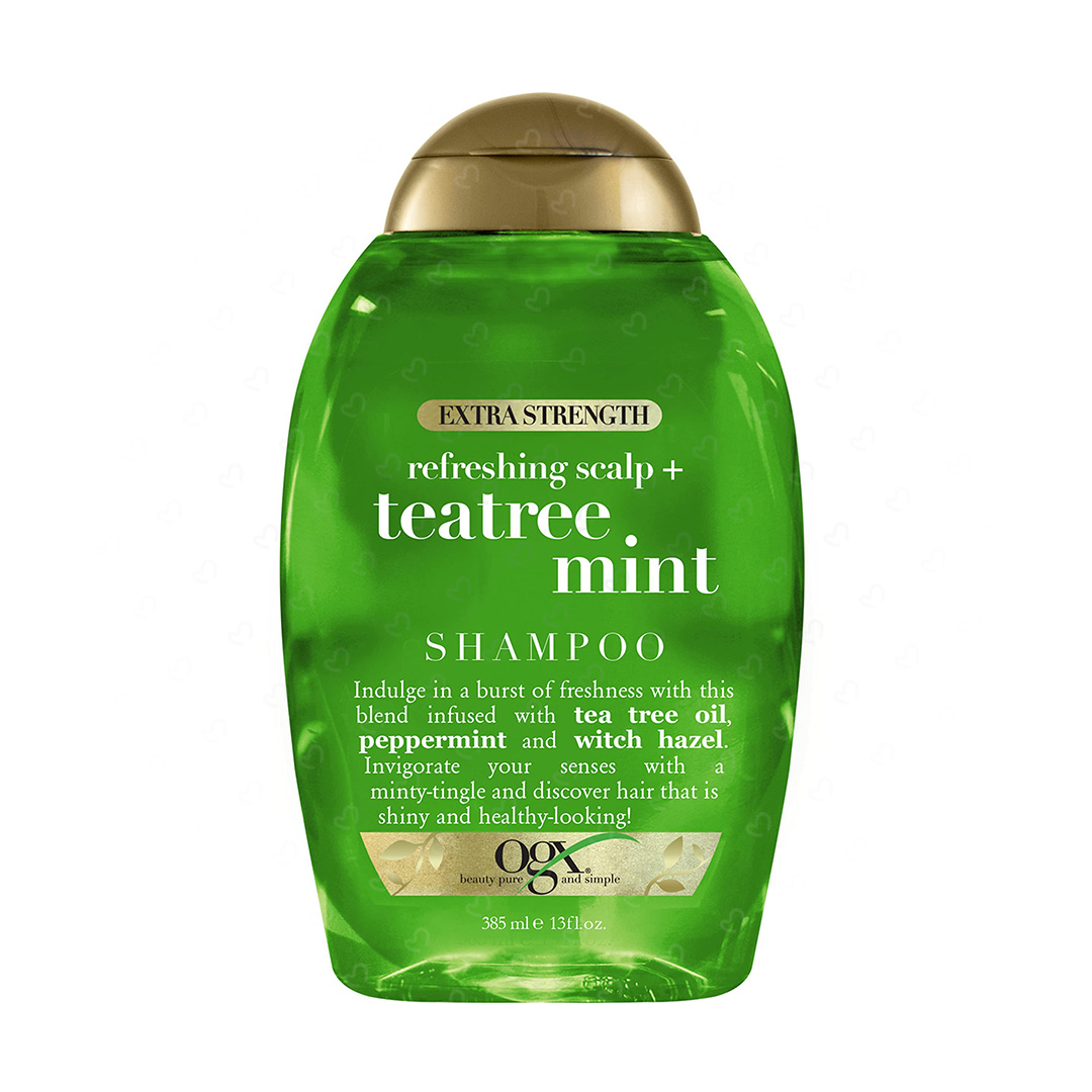 del-43595-cover عکس شامپو مو فاقد سولفات او جی ایکس مدل Teatree Mint حجم 385 میلی لیتر - شماره 2