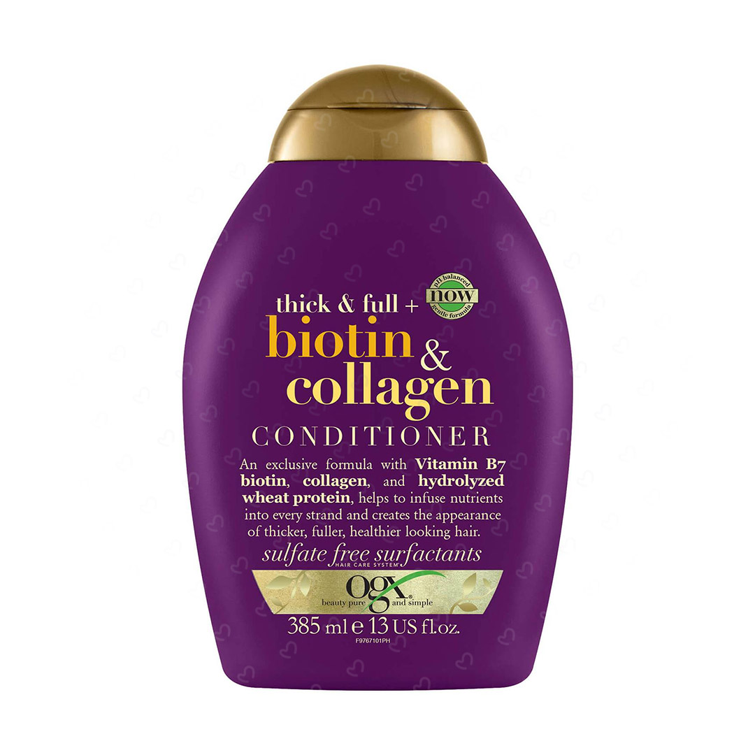 del-43626-cover عکس نرم کننده مو او جی ایکس مدل Biotin & Collagen حجم 385 میلی لیتر - شماره 2