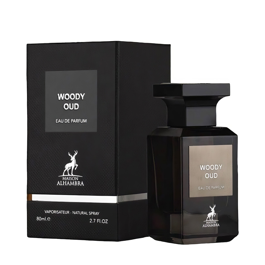 del-44581-cover عکس ادو پرفیوم مردانه الحمبرا مدل woody oud حجم 80 میلی لیتر - شماره 2
