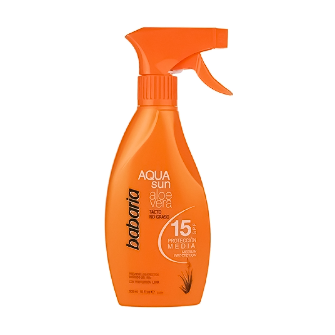 del-44652-cover عکس تثبیت کننده رنگ برنز باباریا مدل Aqua Sun حاوی SPF15 حجم 300 میلی لیتر - شماره 2