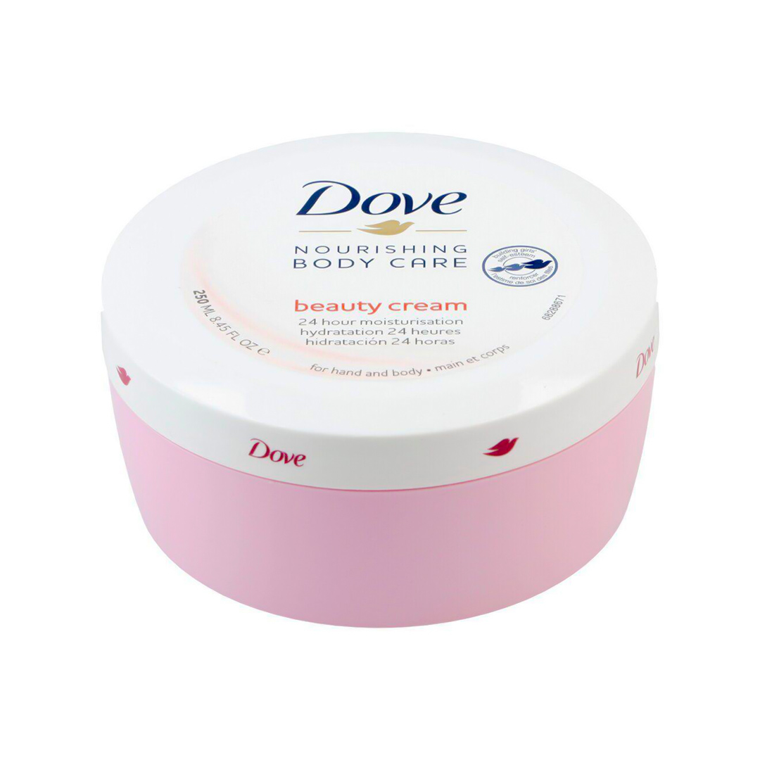 del-45042-cover عکس کرم مرطوب کننده دست و بدن داو مدل Beauty Cream حجم 250 میلی لیتر - شماره 2