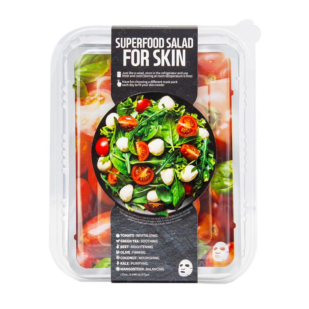 del-47517-cover عکس ماسک صورت سالاد سوپر فود فارم اسکین مدل Tomato بسته 7 عددی - شماره 2