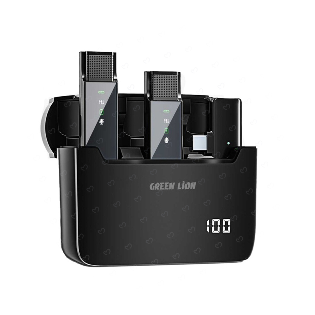 del-48303-cover عکس میکروفون بی سیم تایپ سی گرین لاین مدل GN 2IN1 DDTCBK - شماره 2
