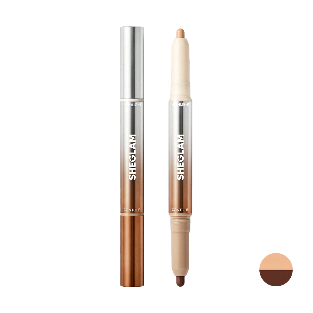 del-51692-cover عکس کانتور و هایلایتر قلمی بینی Fine Line 2IN1 رنگ Cigar - شماره 2