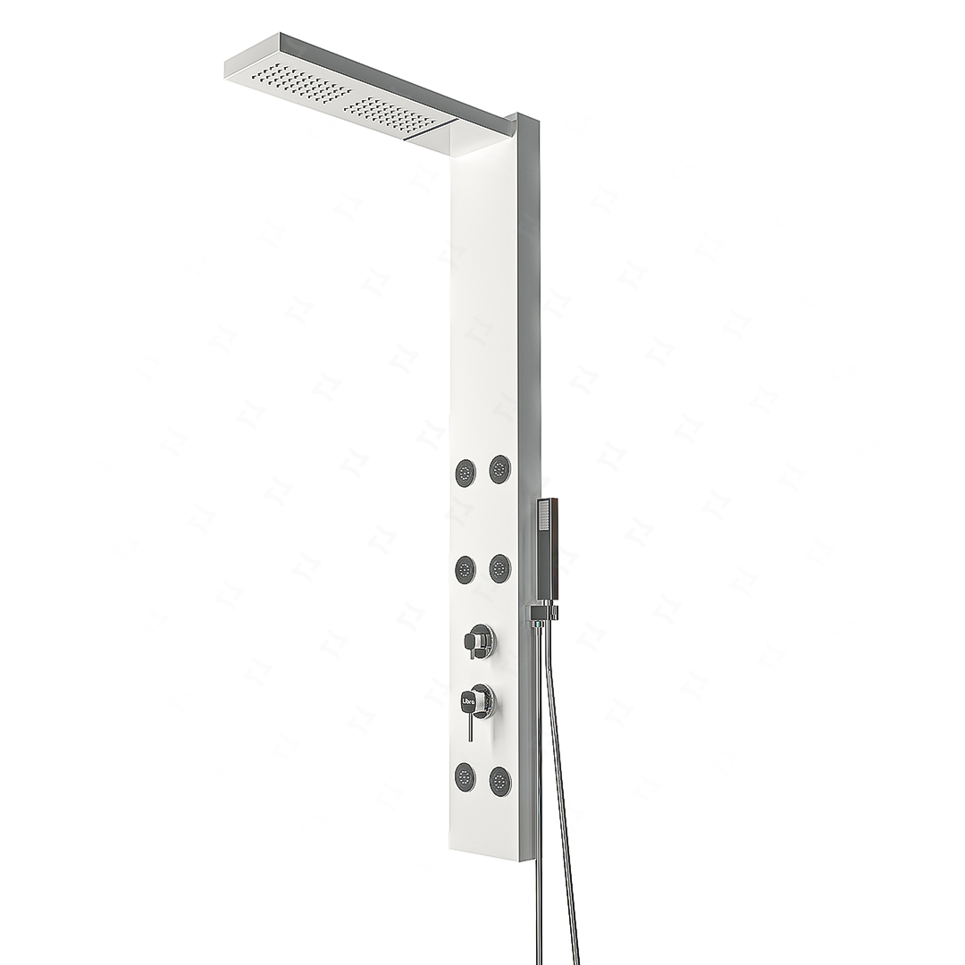 del-53072-white عکس پنل دوش حمام لیبرا مدل آمور - شماره 2