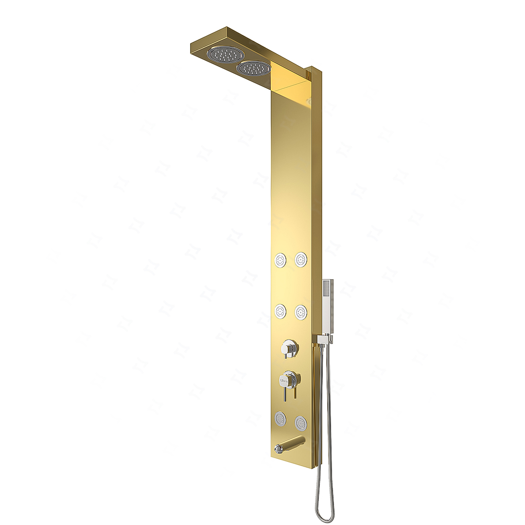 del-53083-gold عکس پنل دوش حمام لیبرا مدل اسکار - شماره 2