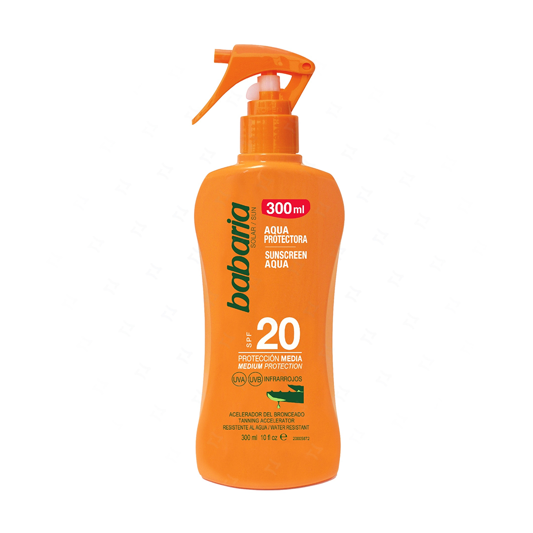del-54791-cover عکس اسپری ضد آفتاب باباریا مدل Aloe Vera حاوی SPF20 حجم 300 میلی لیتر - شماره 2