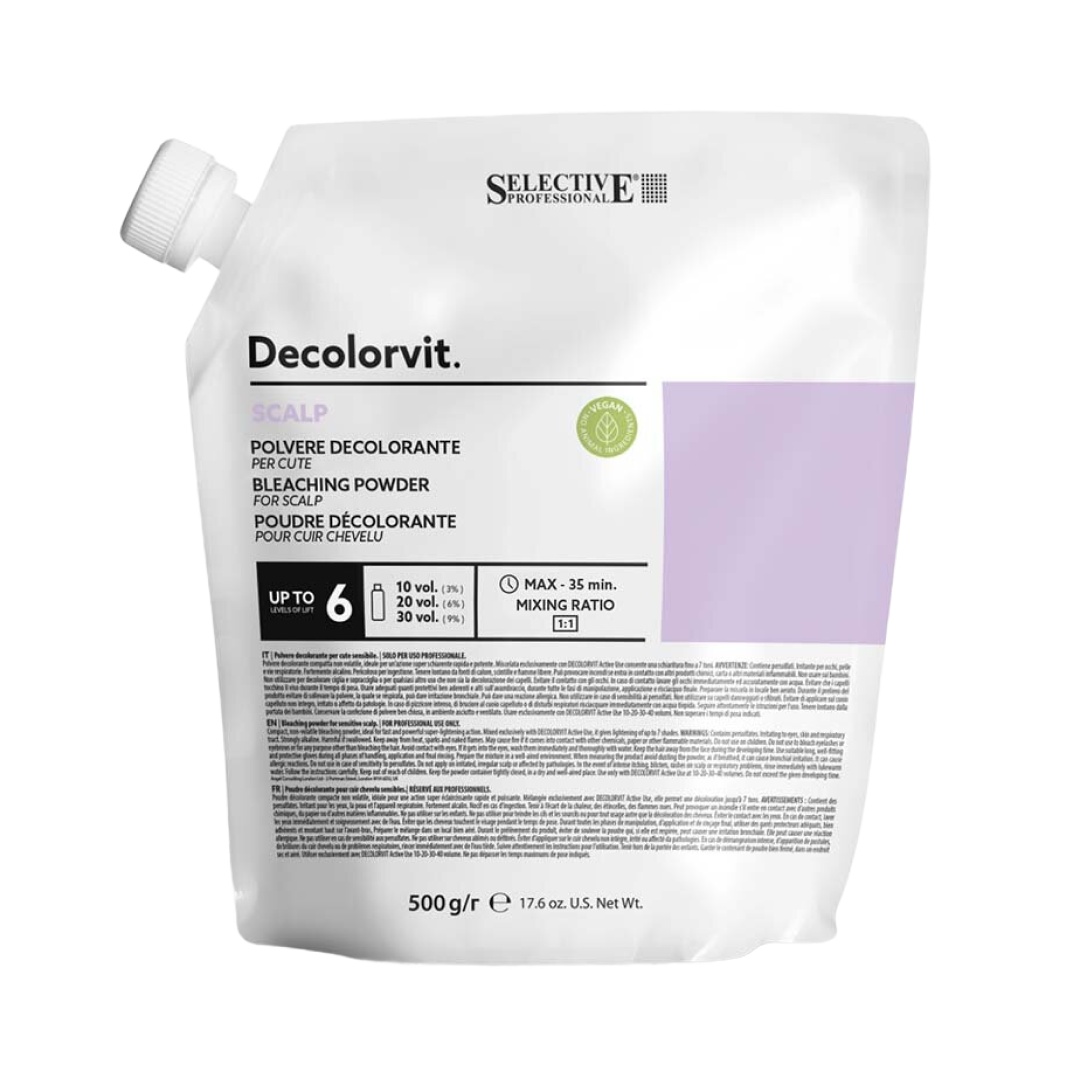 del-55068-cover عکس پودر دکلره سلکتیو مدل Decolorvit Scalp وزن 500 گرم - شماره 2