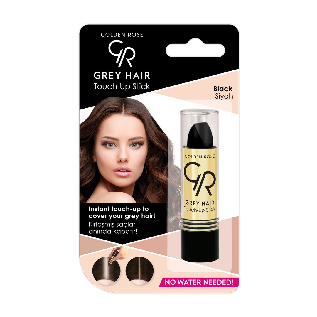 del-56565-cover عکس رژ مو گلدن رز مدل GREY HAIR رنگ BLACK - شماره 2