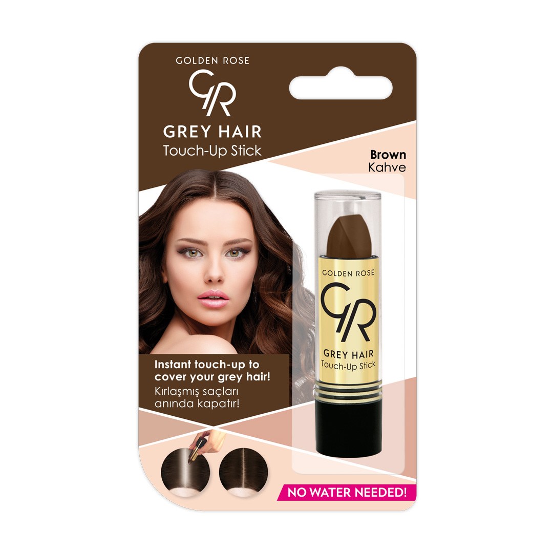 del-56571-cover عکس رژ مو گلدن رز مدل GREY HAIR رنگ BROWN - شماره 2