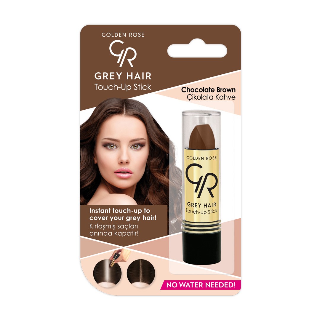 del-56577-cover عکس رژ مو گلدن رز مدل GREY HAIR رنگ CHOCOLATE BROWN - شماره 2