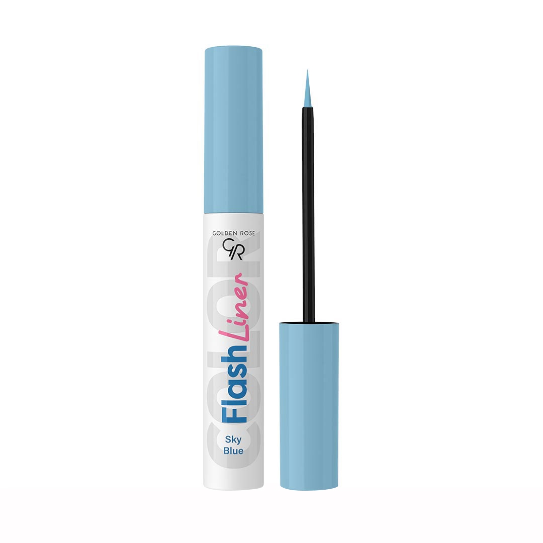 del-56607-cover عکس خط چشم گلدن رز مدل FLASH LINER رنگ SKY BLUE - شماره 2