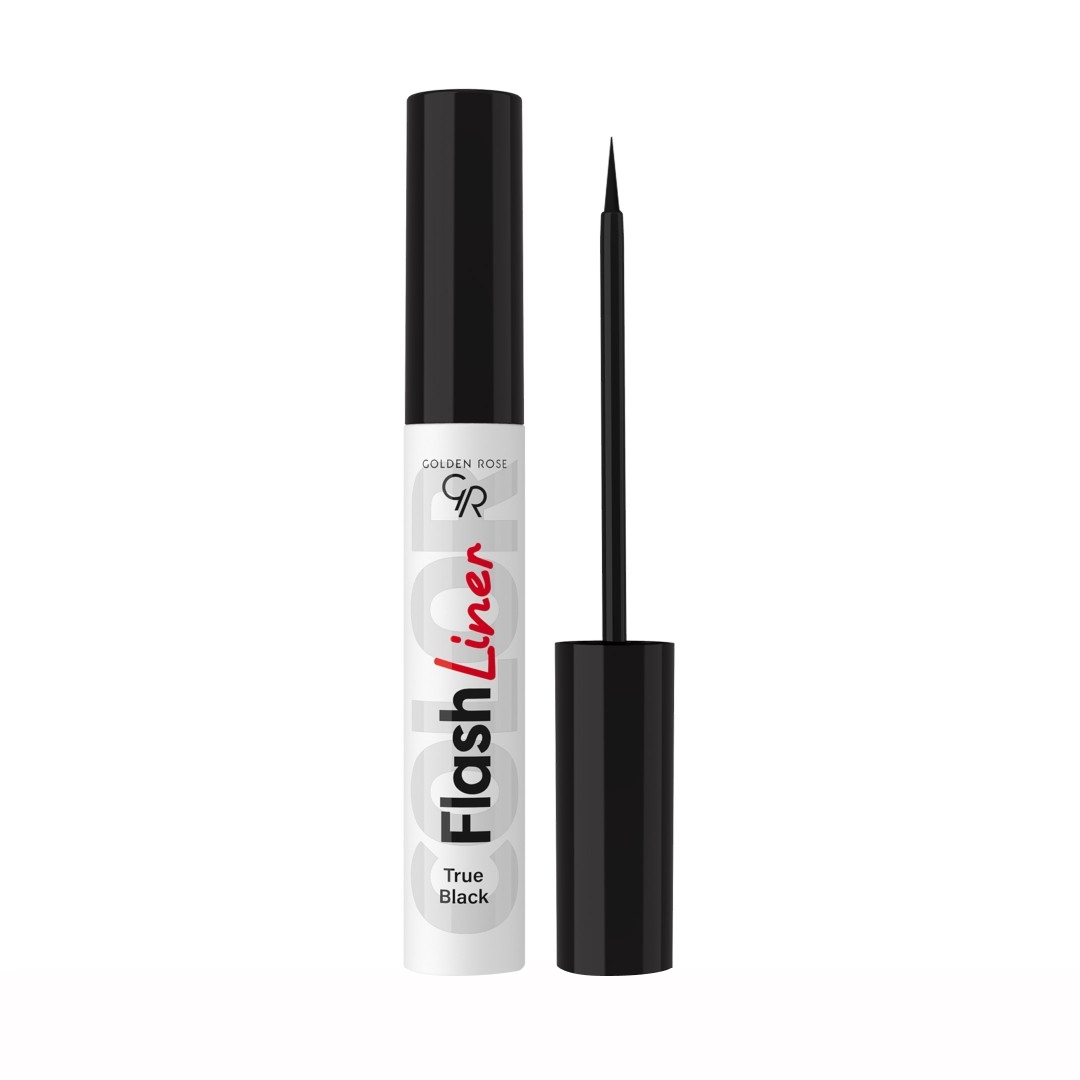 del-56628-cover عکس خط چشم گلدن رز مدل FLASH LINER رنگ True Black - شماره 2