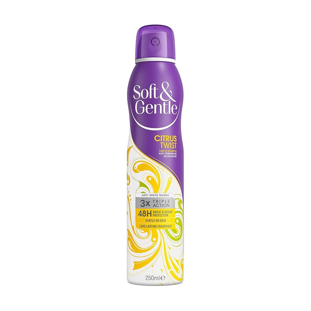 del-57836-cover عکس اسپری ضد تعریق زنانه سافت اند جنتل مدل Citrus Twist حجم 250 میلی لیتر - شماره 2