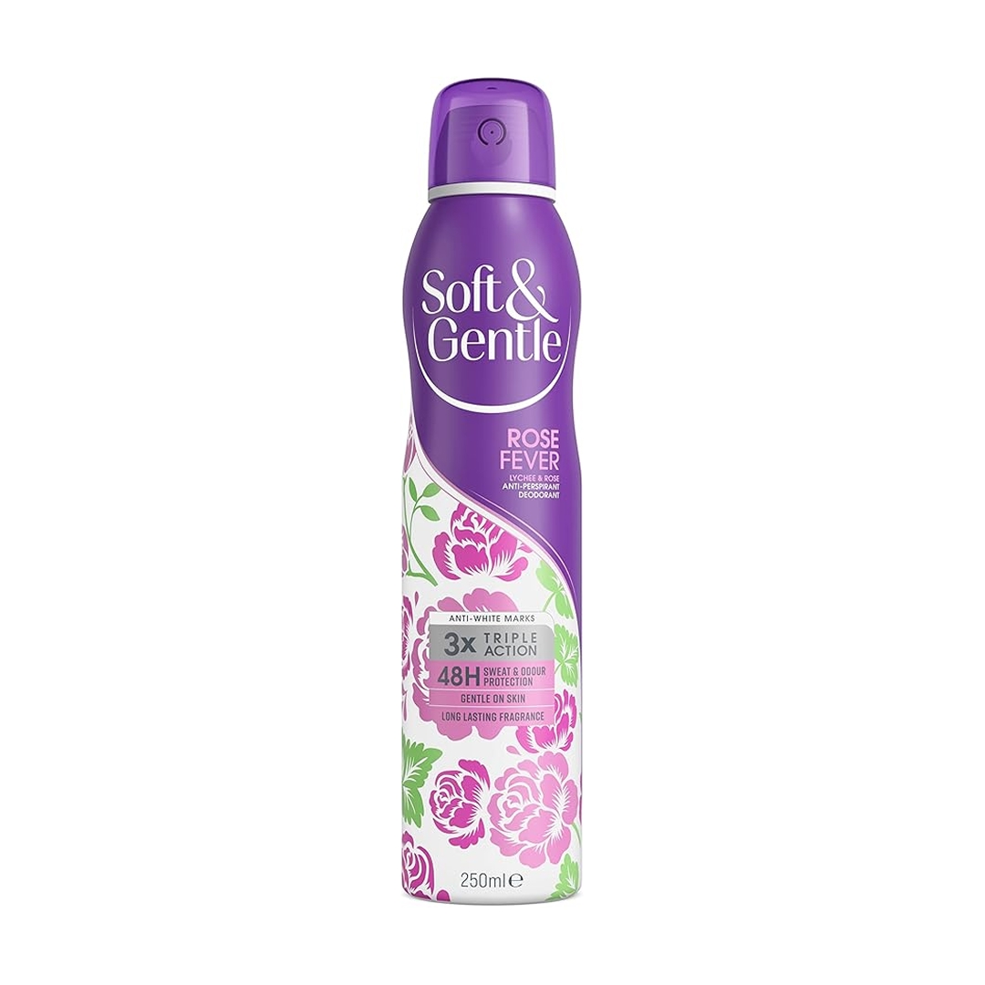 del-57847-cover عکس اسپری ضد تعریق زنانه سافت اند جنتل مدل Rose Fever حجم 250 میلی لیتر - شماره 2