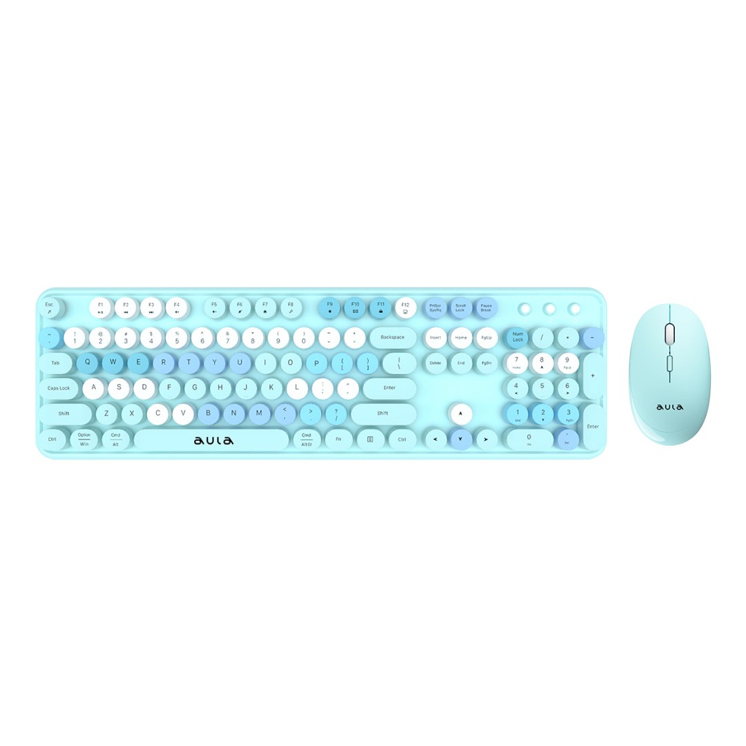 del-58231-blue عکس کیبورد و ماوس بی سیم آئولا مدل AC306 - شماره 2