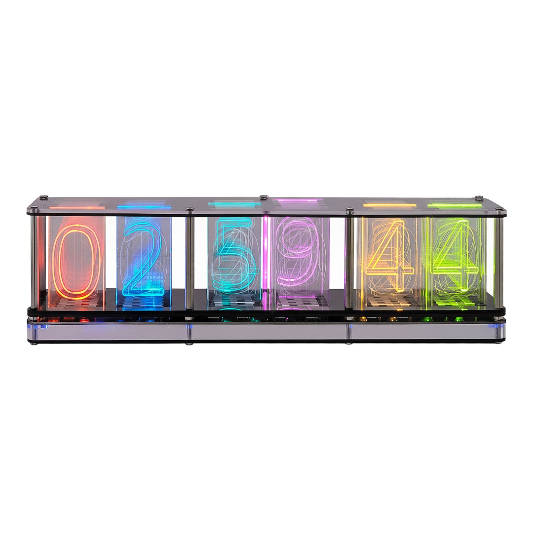 del-59764-cover عکس ساعت دیجیتال RGB نیکسی همراه با اکولایزر مدل NixGlow - شماره 2