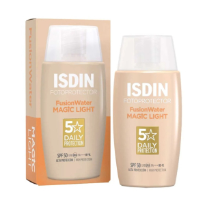 ضد آفتاب رنگی ایزدین مدل FUSION WATER MAGIC LIGHT حاوی SPF50 حجم 50 میلی لیتر