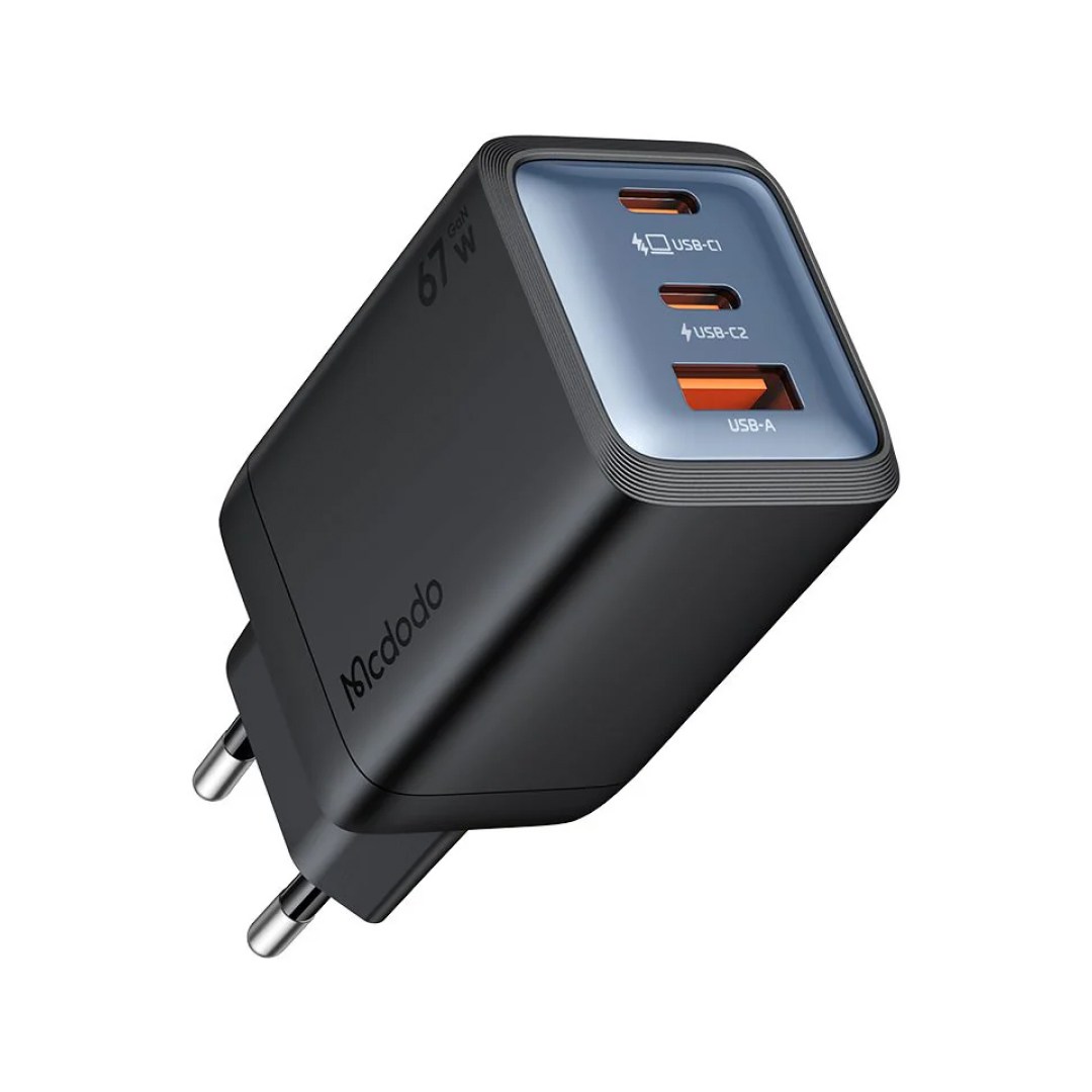del-60832-black عکس آداپتور شارژر 67 وات مک دودو مدل Mcdodo CH-097 - شماره 2