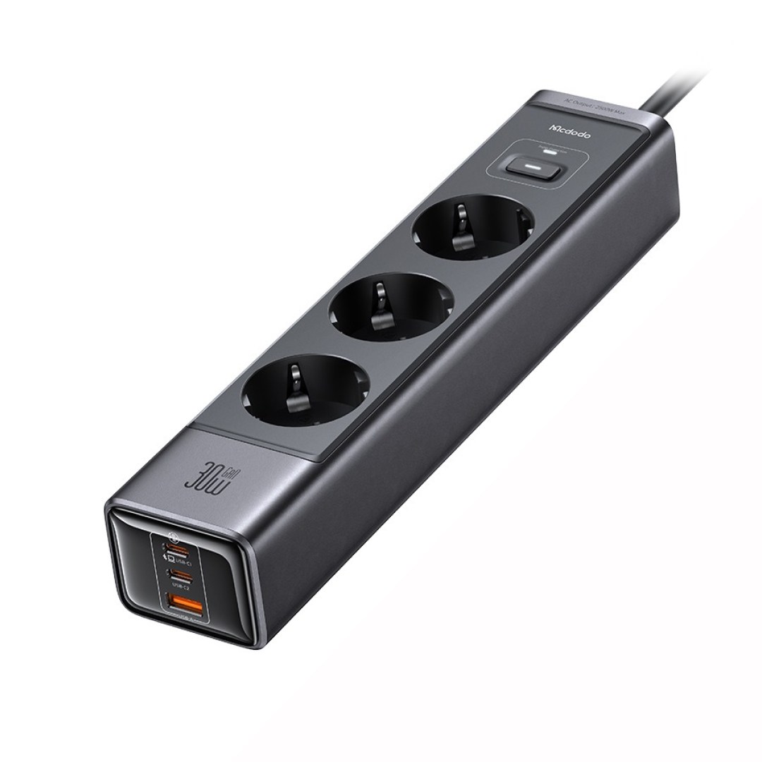 del-61130-cover عکس چندراهی و محافظ برق 30 وات 6 در 1 مک دودو مدل Mcdodo CH-062 - شماره 2