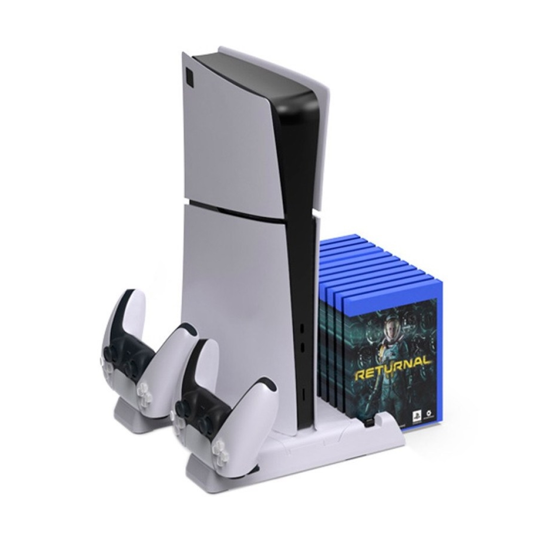 del-68939-06 عکس فن خنک کننده و پایه شارژر پلی استیشن 5 اسلیم دابی مدل TP5-3537 - شماره 2