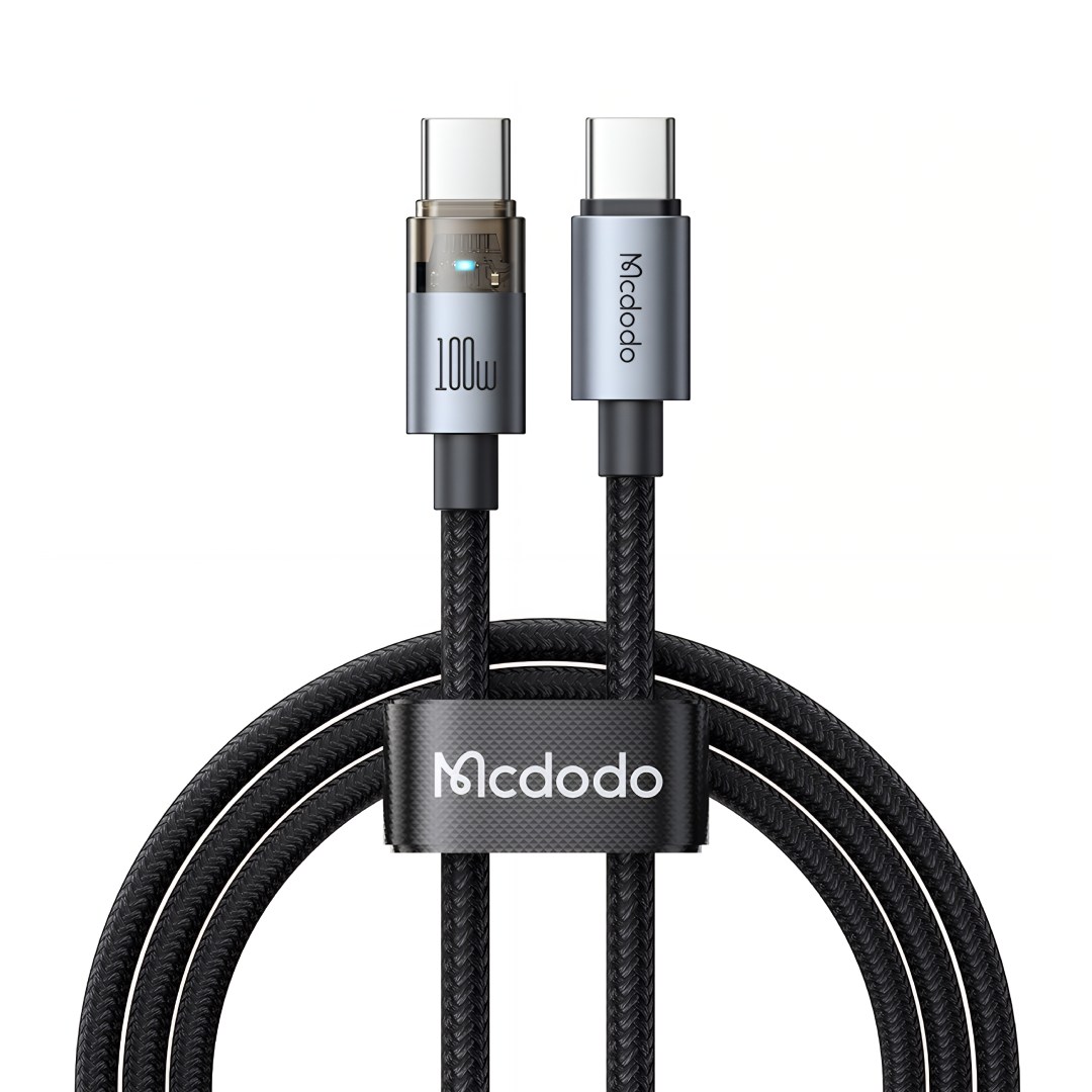 del-73433-black عکس کابل شارژ سریع تایپ سی به تایپ سی 100 وات مک دودو مدل Mcdodo CA-558 - شماره 2