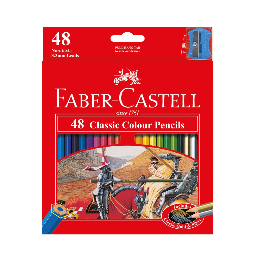 del-75032-cover عکس مداد رنگی 48 رنگ فابر-کاستل مدل Classic همراه با تراش - شماره 2