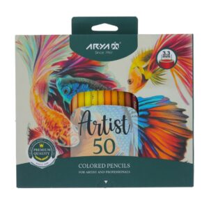 مداد رنگی 50 رنگ آریا مدل Artist کد 3604