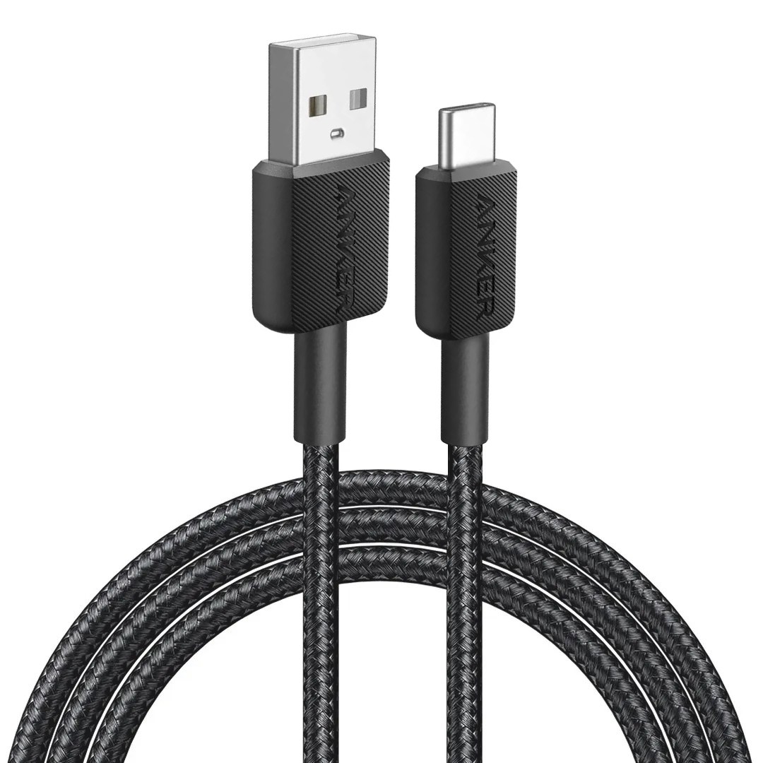 del-75953-black عکس کابل شارژ سریع USB به تایپ سی انکر مدل Anker 322 A81H5 - شماره 2
