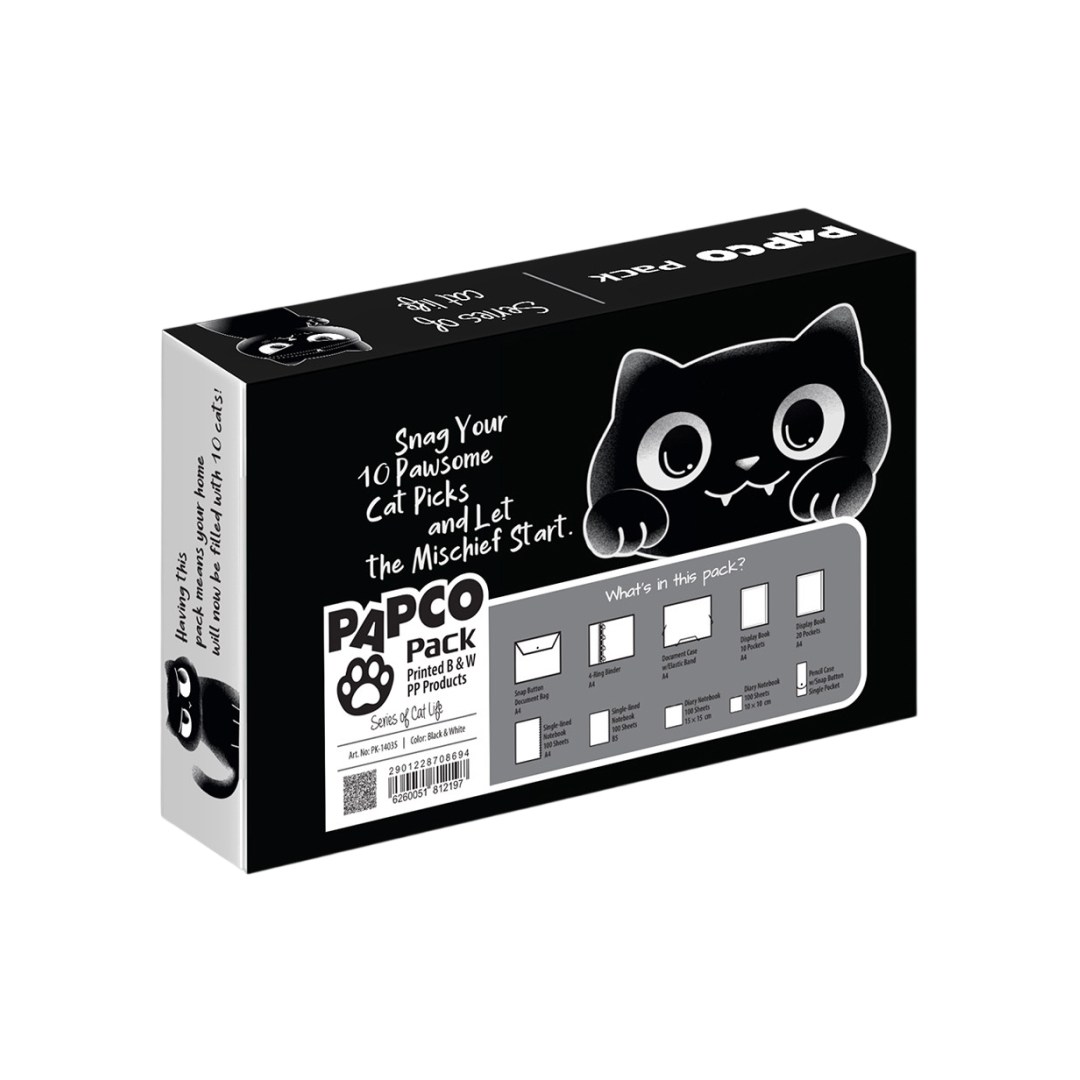 del-76858-cover عکس بسته لوازم تحریر پاپکو مدل B&W کد PK-14035 مجموعه 10 عددی - شماره 2